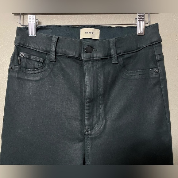 DL1961 Bridget Boot Deep Pine High-Rise Instasculpt Crop Jean size 28 - Picture 4 of 13